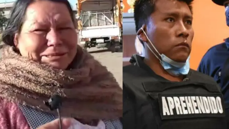 Atilia, madre de Jhenny, la joven madre victimada en Quillacollo. Del otro lado, Sergio H., presunto feminicida. DICO SOL&Iacute;S