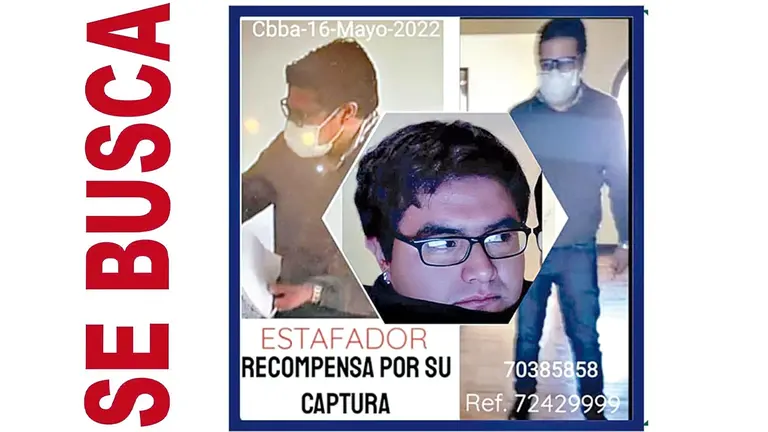 Afiche elaborado por las víctimas de estafa. CORTESÍA