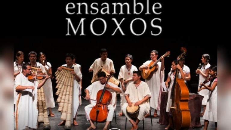 La orquesta de j&oacute;venes Ensamble Moxos de Bolivia.