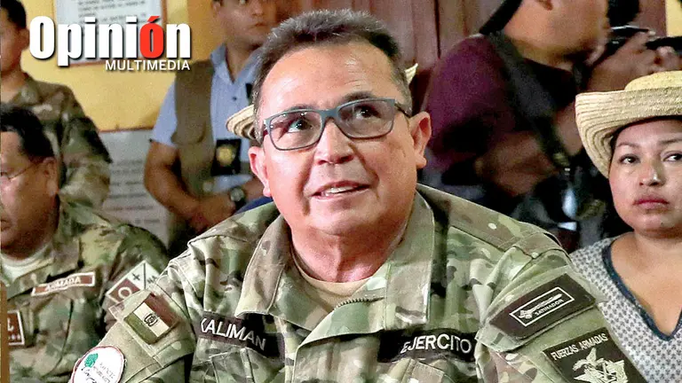 El excomandante de las FFAA Williams Kaliman. ARCHIVO