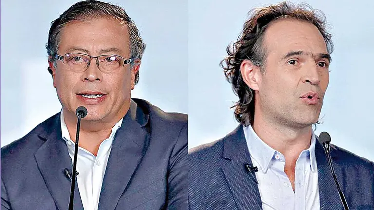 Gustavo Petro, candidato izquierdista por las presidencia de Colombia, y su contrincante Federico &ldquo;Fico&rdquo; Gutiérrez. PÁGINA 12