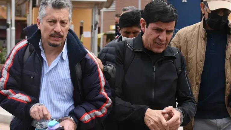 Pablo Atruro Guerrra (i) e Iv&aacute;n Patricio Ichauste, dos de los se&ntilde;alados por las muertes de Sacaba y Senkata. DICO SOL&Iacute;S