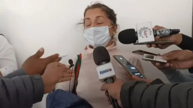 Mar&iacute;a Teresa Guerra, hermana del general Pablo Arturo Guerra. CAPTURA DE VIDEO