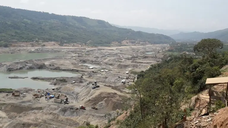 Imagen referencial de la explotaci&oacute;n minera en el Madidi./ Oscar Loayza WCS