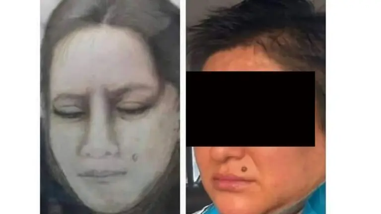 Identikit de la presunta implicada en la desaparici&oacute;n de la beb&eacute; Dailin. ERBOL