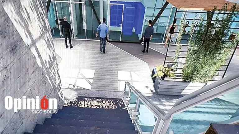Una imagen del proyecto de la galería subterránea que se construirá en la zona del Correo. DICO SOLÍS