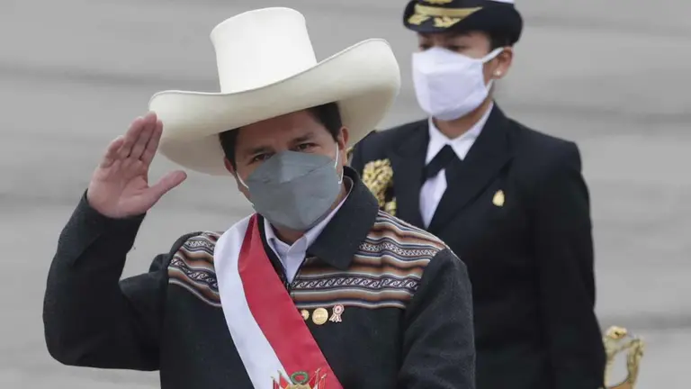 El presidente de Perú, Pedro Castillo, en una fotografía de archivo. EFE