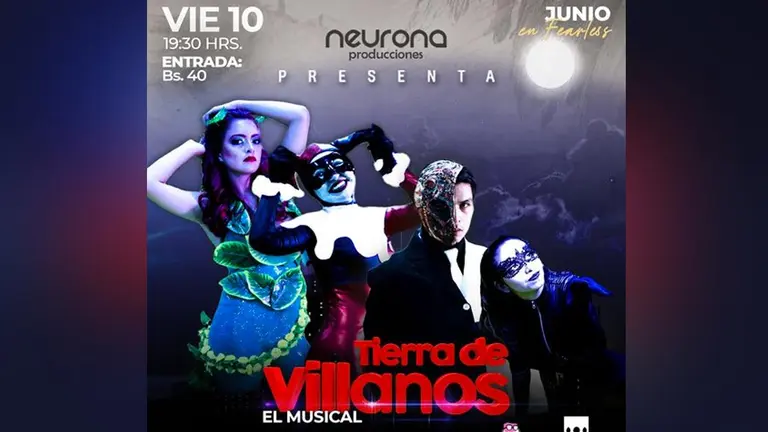 Los villanos de DC toman Ciudad Gótica en musical. FACEBOOK