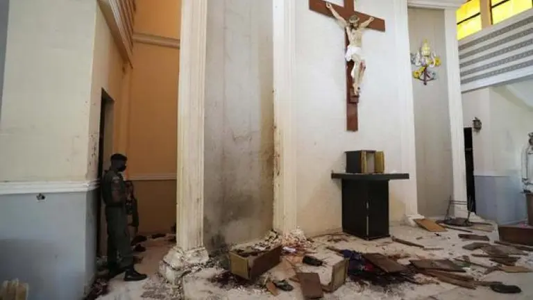 As&iacute; qued&oacute; la iglesia que sufri&oacute; el severo ataque, en Nigeria. RADIO NACIONAL