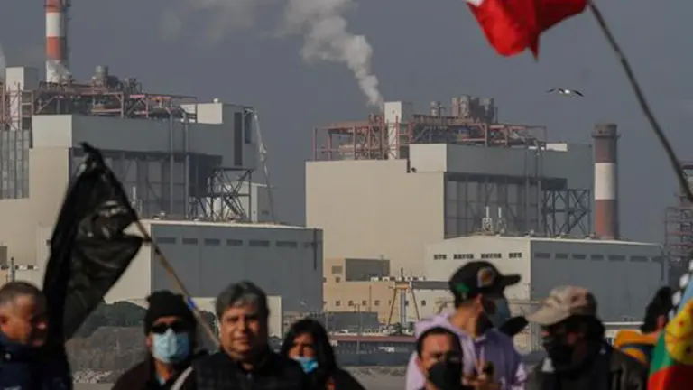 Sobre contaminaci&oacute;n en Chile. EFE