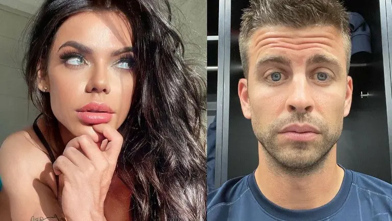 La modelo brasile&ntilde;a Suzy Cortez (i) y Gerard Piqu&eacute;. REVISTA FAMA