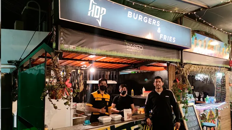 Frontis de las hamburguesas. 