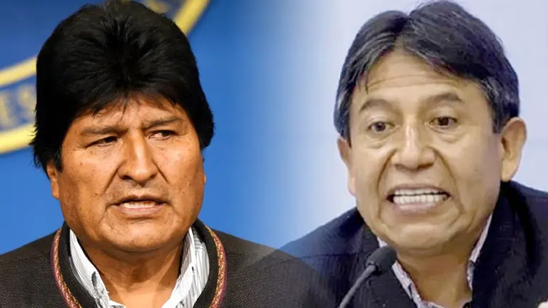 El exmandatario Evo Morales (i) y el vicepresidente David Choquehuanca. OPINI&Oacute;N