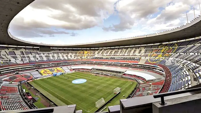 Una vista panorámica del estadio Azteca de la Ciudad de México. DIEZ