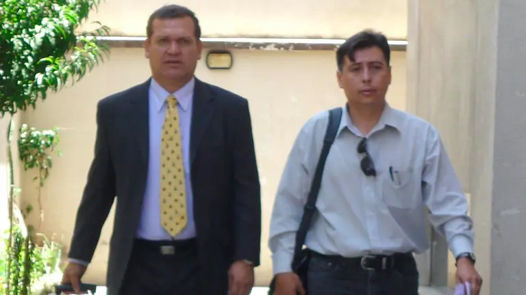 Luis Caballero (d) junto a David Paniagua, integrantes de Fabol. ARCHIVO