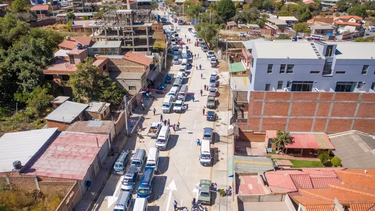 La inauguraci&oacute;n de obras en la avenida Circunvalaci&oacute;n II, este 27 de junio. ALCALD&Iacute;A DE COCHABAMBA