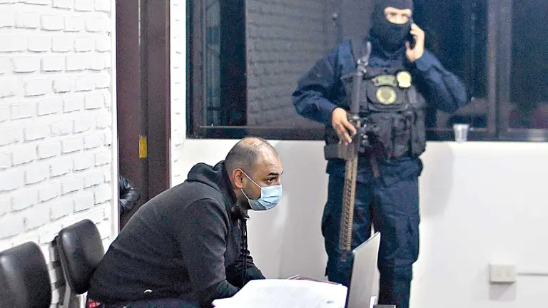 Misael Nallar, imputado por el triple asesinato ocurrido el 21 de junio en Porongo, Santa Cruz. APG