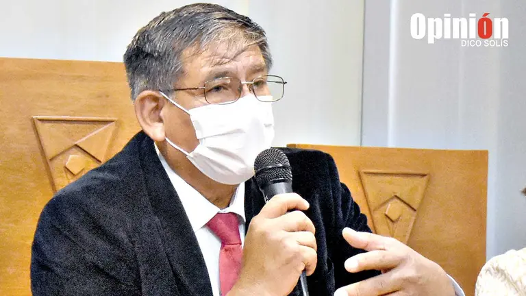 Rector de la Universidad Mayor de San Simón, Julio Medina. DICO SOLÍS