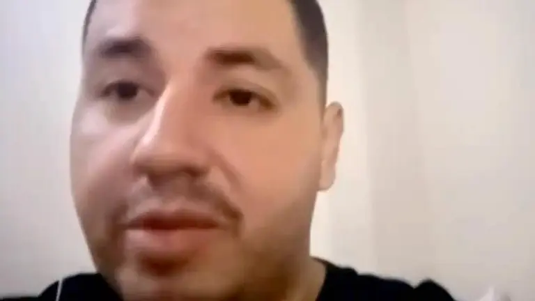 El colombiano Jhon Walter Tibaduiza, durante la entrevista. CAPTURA UNITEL