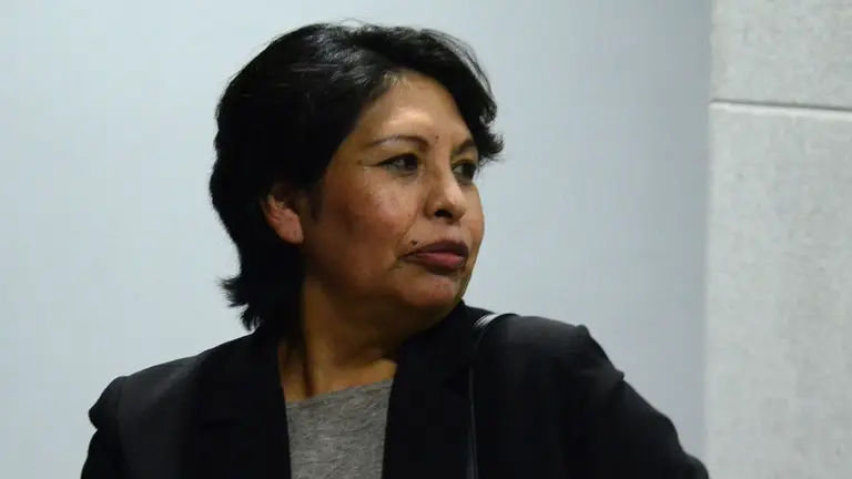La nueva contralora interina, Herminia Mamani. ABI