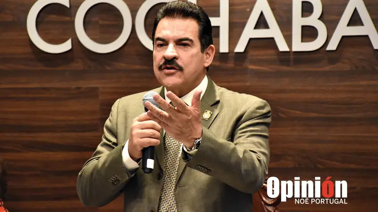 El alcalde de Cochabamba, Manfred Reyes Villa. NOÉ PORTUGAL