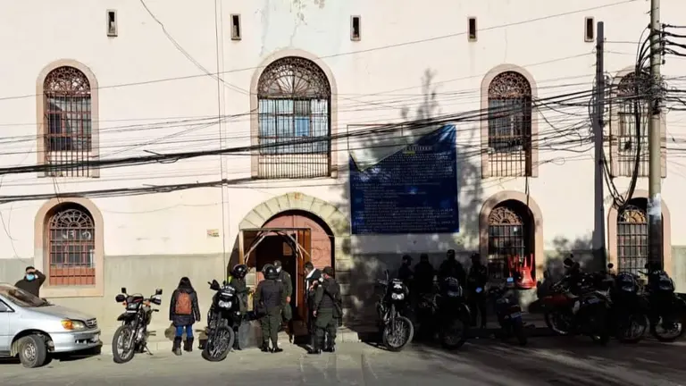El frente del penal San Pedro. ERBOL