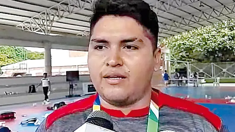 Favio Alba, durante la entrevista con el COB. COB