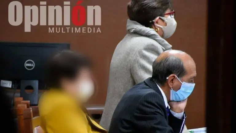 La vocal Mirtha Mabel M., en el juicio oral. DICO SOL&Iacute;S