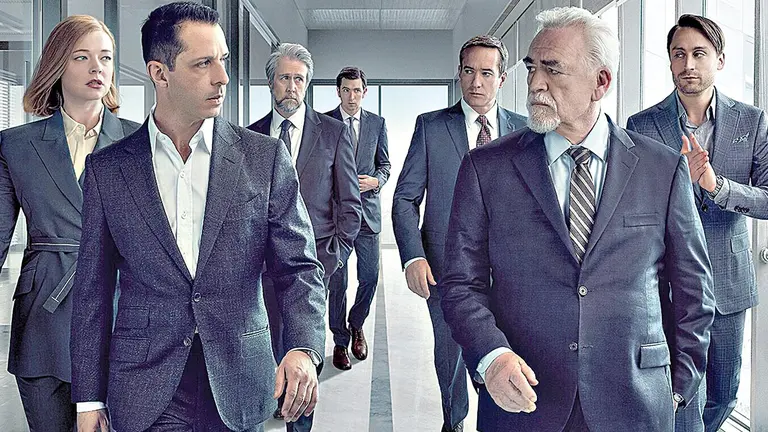 Una imagen promocional de la serie "Succession", la m&aacute;s nominada para los Emmy. HBO MAX