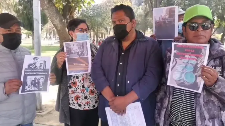 Militantes del MAS-Cercado se pronuncian, tras la suspensi&oacute;n del juicio oral en contra de Manfred Reyes Villa. OPINI&Oacute;N