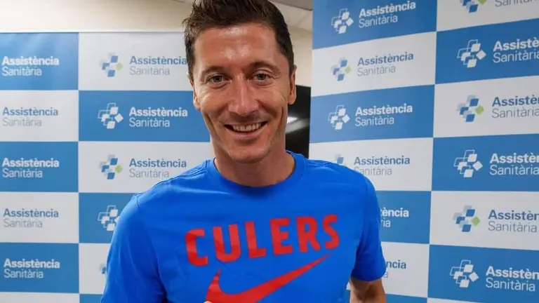 Robert Lewandowski, flamante fichaje del Barcelona. FC BARCELONA