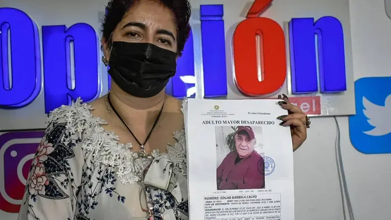 Paola Barriga, una de las hijas de &Eacute;dgar Barriga, el adulto mayor desaparecido en Cochabamba. DICO SOL&Iacute;S