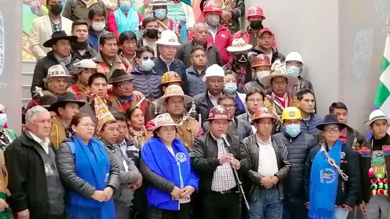 El pronunciamiento fue en Casa Grande del Pueblo. ERBOL