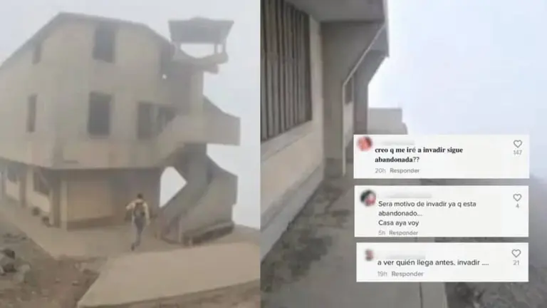 La presunta casa abandonada que ha generado revuelo en Per&uacute;. INFOBAE