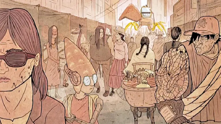 Una de las ilustraciones  que imaginan a El Alto en 2053, en &ldquo;Altopía&rdquo;. EL CUERVO