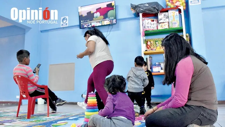 La Casa Comunitaria de la Amistad cuenta con una guarder&iacute;a para los ni&ntilde;os. NO&Eacute; PORTUGAL