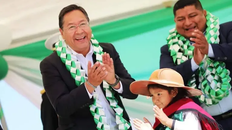 El presidente Luis Arce, en el Gran Chaco. LUCHO ARCE