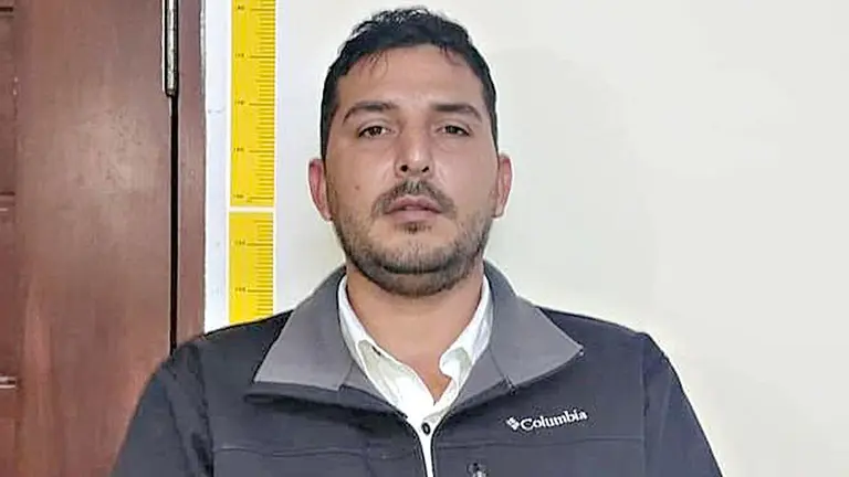 Widen Nallar, investigado por el triple crimen en Porongo. ERBOL