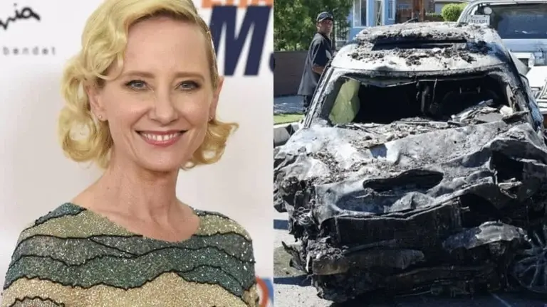 Ann Heche, en vida. Del otro lado, el auto que conduc&iacute;a y que choc&oacute;. REPORTE &Iacute;NDIGO