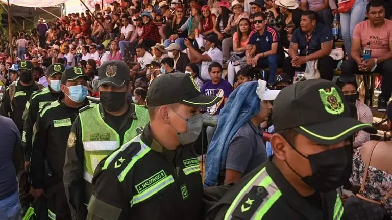 El control policial fue notorio durante la entrada de Urcupi&ntilde;a en 2022. DICO SOL&Iacute;S