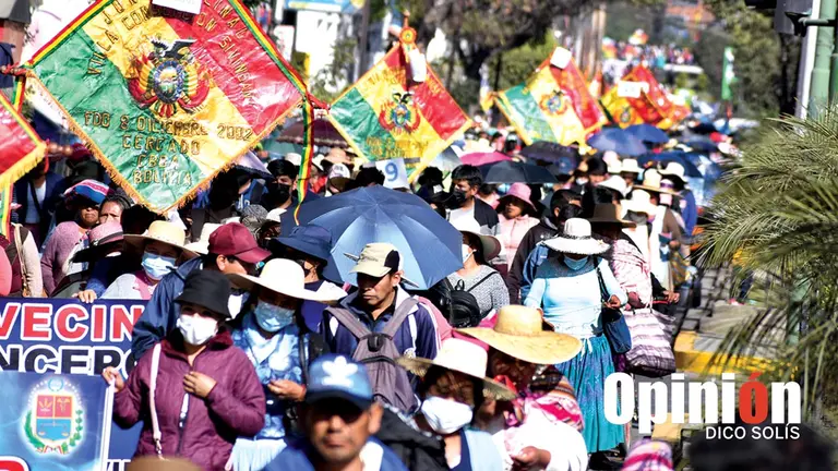 Cientos de vecinos recorrieron por las calles c&eacute;ntricas de la ciudad. DICO SOL&Iacute;S