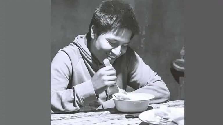El actor alte&ntilde;o Santos Choque, parte del filme "Utama".