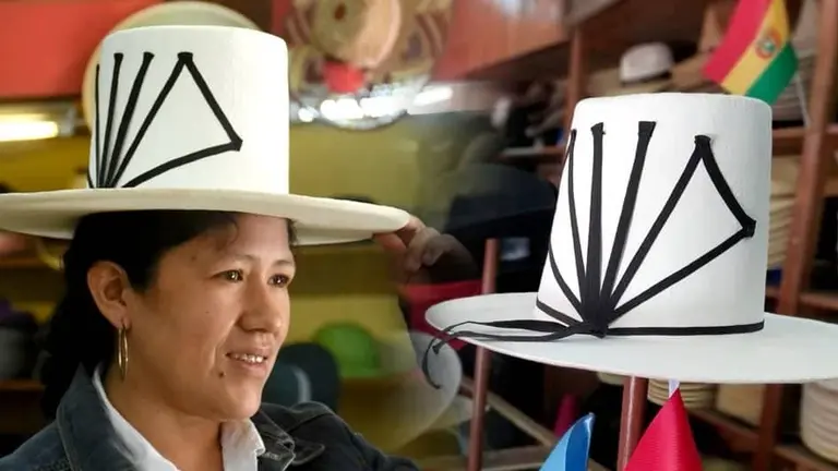 Sombreros vallunos de copa alta a&uacute;n se venden en la sombrerer&iacute;a Boston, de Cochabamba. DICO SOL&Iacute;S