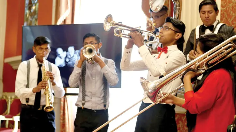 Un grupo participa en una versi&oacute;n anterior del Festijazz. URGENTE.BO
