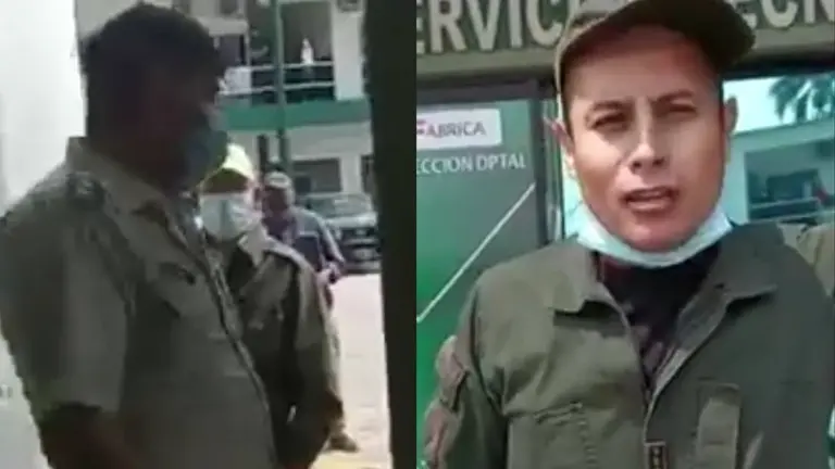 El capit&aacute;n (d) que denunci&oacute; un hecho irregular en la Polic&iacute;a, en Santa Cruz.