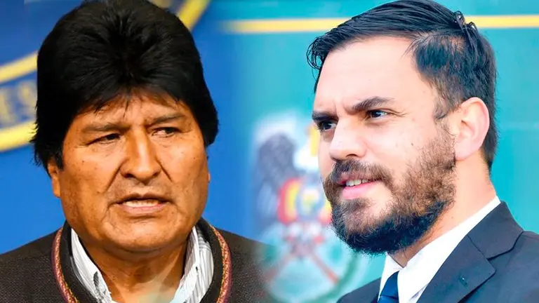 Evo Morales, expresidente de Bolivia y Carlos Eduardo Del Castillo, ministro de Gobierno./ ARCHIVO