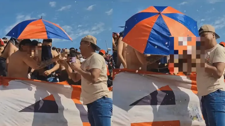 Momentos de la agresi&oacute;n al influencer Faproeyes. CAPTURA