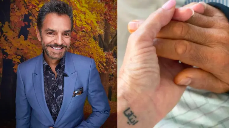 La actriz y cantante mexicana acompañó su comunicado con esta fotografía que tomó sosteniendo la mano de su esposo. Instagram @ederbez