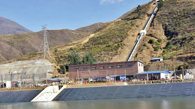 Hidroeléctrica de Misicuni, en Cochabamba. ABI
