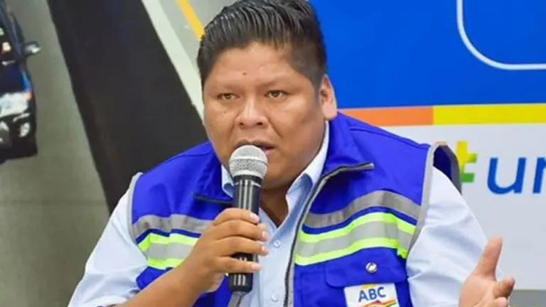 El presidente ejecutivo de la Administradora Boliviana de Carreteras (ABC) Henry Nina. ERBOL